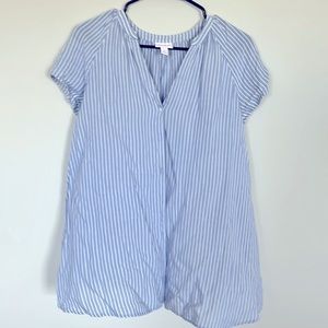 Isabel Maternity Size XS Super Comfy  White & Blue Pinstriped Shirt